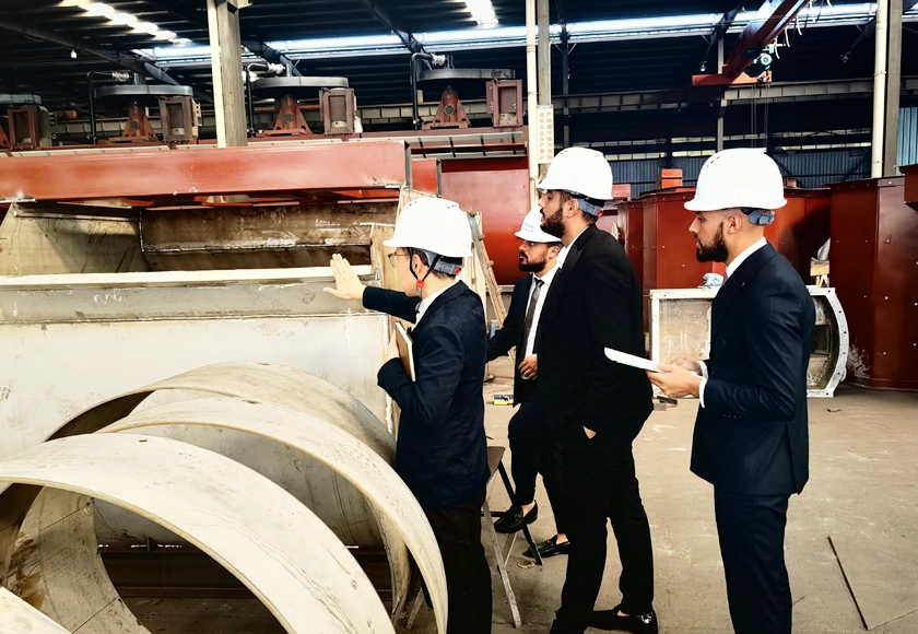 Overseas Friends Visiting Sinonine To Discuss Quartz Sand Production Line Project